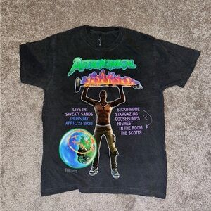 Cactus Jack by Travis Scott Black Graphic Tee